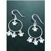 Image 1 : Handmade Dangle Sterling Silver Earrings #1703887