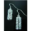 Image 1 : Designer Style Barrel Sterling Silver Earrings #1703906