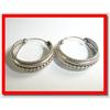 Image 1 : Designer Hoop Solid Sterling Silver Earrlings #1704011
