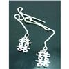 Image 1 : Piggy Lovers Threader Sterling Silver Earrings #1704067