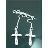 Image 1 : Cross Threader Sterling Silver Earrings #1704069