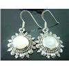 Image 1 : Mother of Pearl Starburst Silver Earrings #1704265
