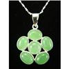 Image 1 : Jade Designer Style Sterling Silver Pendant #1704291