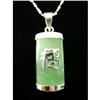 Image 1 : Jade Happiness Sterling Silver Pendant #1704331