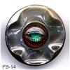 Image 1 : ANTIQUE 2pc LG 1-1/4" PEACOCK EYE BUTTON PB014 #1704398