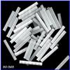 Image 1 : 2000 VINT  ICE FROST GLASS TUBE BEADS 20 mm #1704446