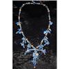 Image 1 : BLUE CRYSTAL BEAD NECKLACE/EARRING SET #1704578