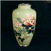 Image 1 : Fine Cloisonne Vase with Roses. #1704793