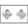 Image 1 : PLATINUM EARRINGS WITH 28 DIAMONDS(was $630) #1705308