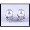 Image 1 : Ravishing 14K White Gold Diamond and Pearl #1705325