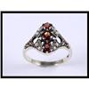 Image 1 : Enticing 9K Yellow Gold Garnet and Pearl Ring #1705420