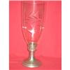 Image 1 : Peweter Candlestick with Etched Glass Shade #1705475
