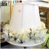 Shade Lamp White Flowers Slubbed Silky Unique #1705802