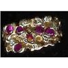 Image 1 : Ruby. Diamond and 14k Yellow Gold Ring #1706460