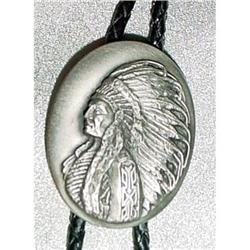 Pewter Siskiyou Indian Bolo Tie #1706563