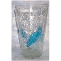 Blenko Glass Company Leaf Beeker in Crackle #1706633