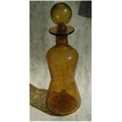 Large Crackle Glass Decanter #1706636