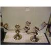 Image 1 : Pr. Sterling Candlabras,3 candle each,signed #1706789