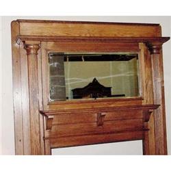 601 19th Century Oak Mantle #1721027