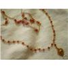 Image 1 : 18k SOLID GOLD~ RED GARNET LAYERING NECKLACE #1746105