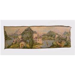 Belgian Tapestry  Castle and Lake  #1746160