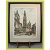 Image 1 : Art Watercolor Framed Signed Mechelen, Belgium #1746190