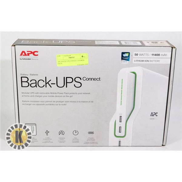 APC BACK-UPS CONNECT POWER PACK