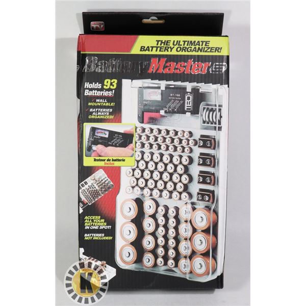 BATTERY MASTER BATTERY ORGANIZER WITH BATTERY