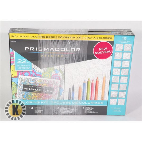 LOT OF 2 PRISMACOLOR COLORING KIT