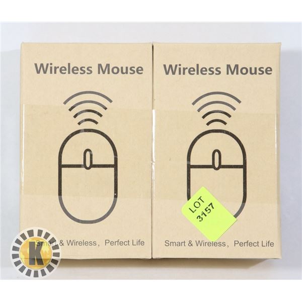 LOT OF TWO WIRELESS MICE