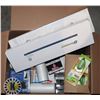 Image 1 : LARGE BOX OF ASSORTED OFFICE SUPPLIES