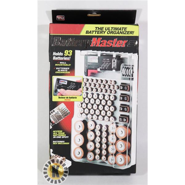 BATTERY MASTER BATTERY ORGANIZER WITH BATTERY