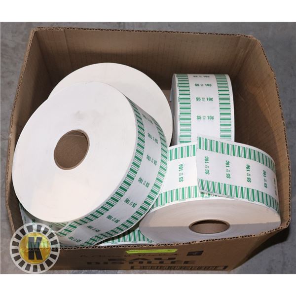 LOT OF 6 ROLLS OF COIN ROLLERS