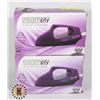 Image 1 : 2 NEW PURPLE STEAMPLY TRAVEL STEAMERS