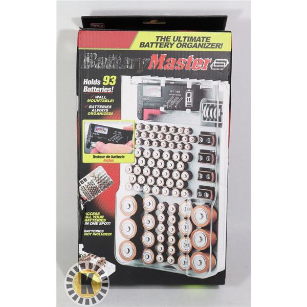 BATTERY MASTER BATTERY ORGANIZER WITH BATTERY