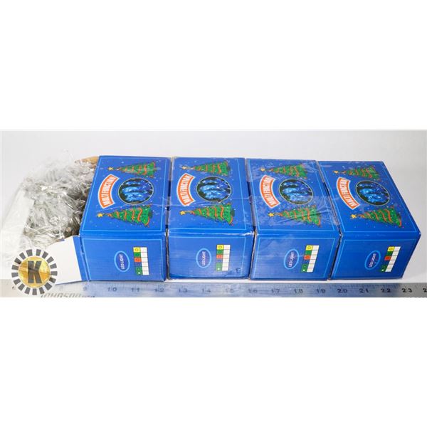 LOT OF 4 STRINGS OF LED LIGHTS