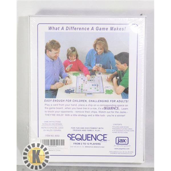 SEQUENCE STRATEGY BOARD GAME