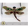 Image 1 : DRAGONFLY RHINESTONE BROOCH