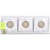 Image 1 : 3 CANADIAN 25 CENT COINS DATED 1957, 1965 AND