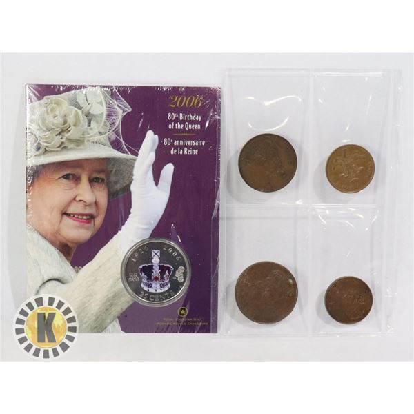 2006 80TH BDAY QEII+ SET OF ROYAL CANADIAN VISIT