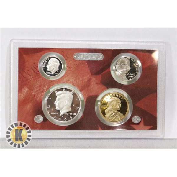 OVER 1/2 OZ 90% SILVER 2009 USA PROOF SET CAMEOS