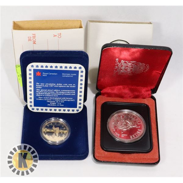 CANADIAN  1975 SILVER $1 ORIGINAL MINT CASE, PROOF