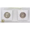 Image 1 : 1958 & 1963 CANADIAN SILVER HALF $1 80% SILVER