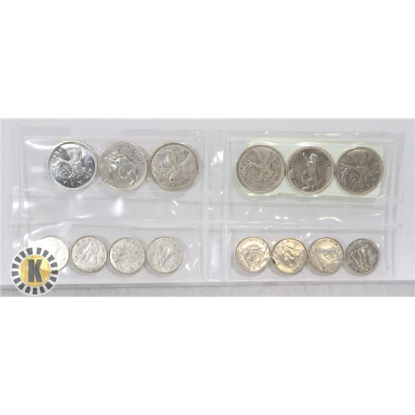 OVER $2.00 IN CANADIAN SILVER (NO NICKEL COINS)