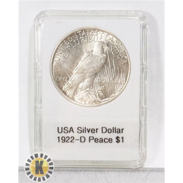 USA 1922-D SILVER DOLLAR 90% SILVER UNCIRCULATED