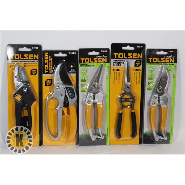 NEW 5 PAIR VARIETY OF PRUNING