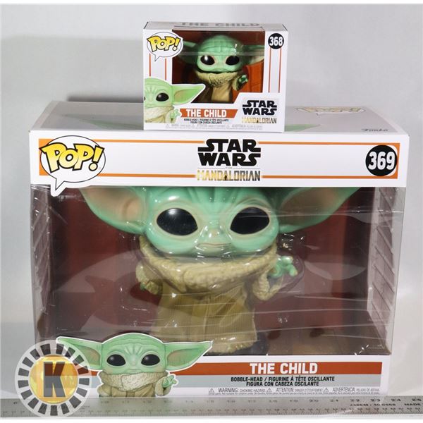 SUPER SIZE & SMALL POP STAR WARS BABY YODA