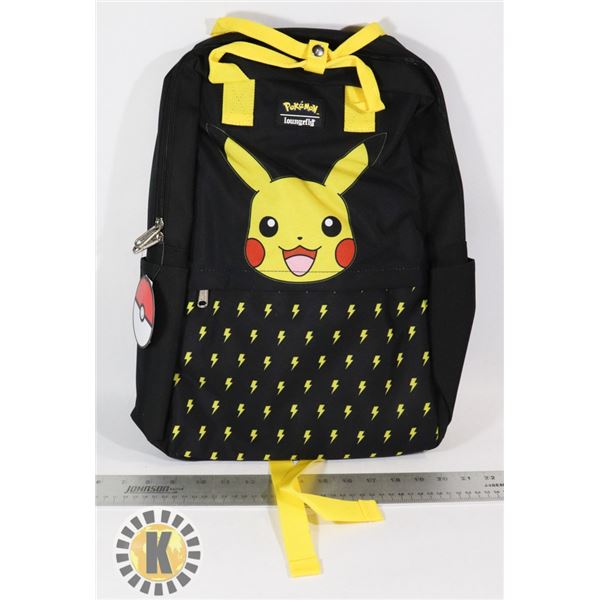POKEMON PIKACHU LIGHTENING BOLT BACKPACK