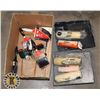 Image 1 : BOX OF PAINTING SUPPLIES INCLUDING