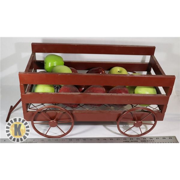 DECORATIVE METAL WAGON WHEEL 20"X10"